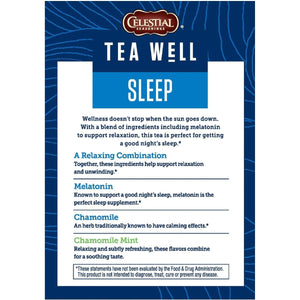 Teawell Sleep Wellness Tea, 12 Count - Suppviv