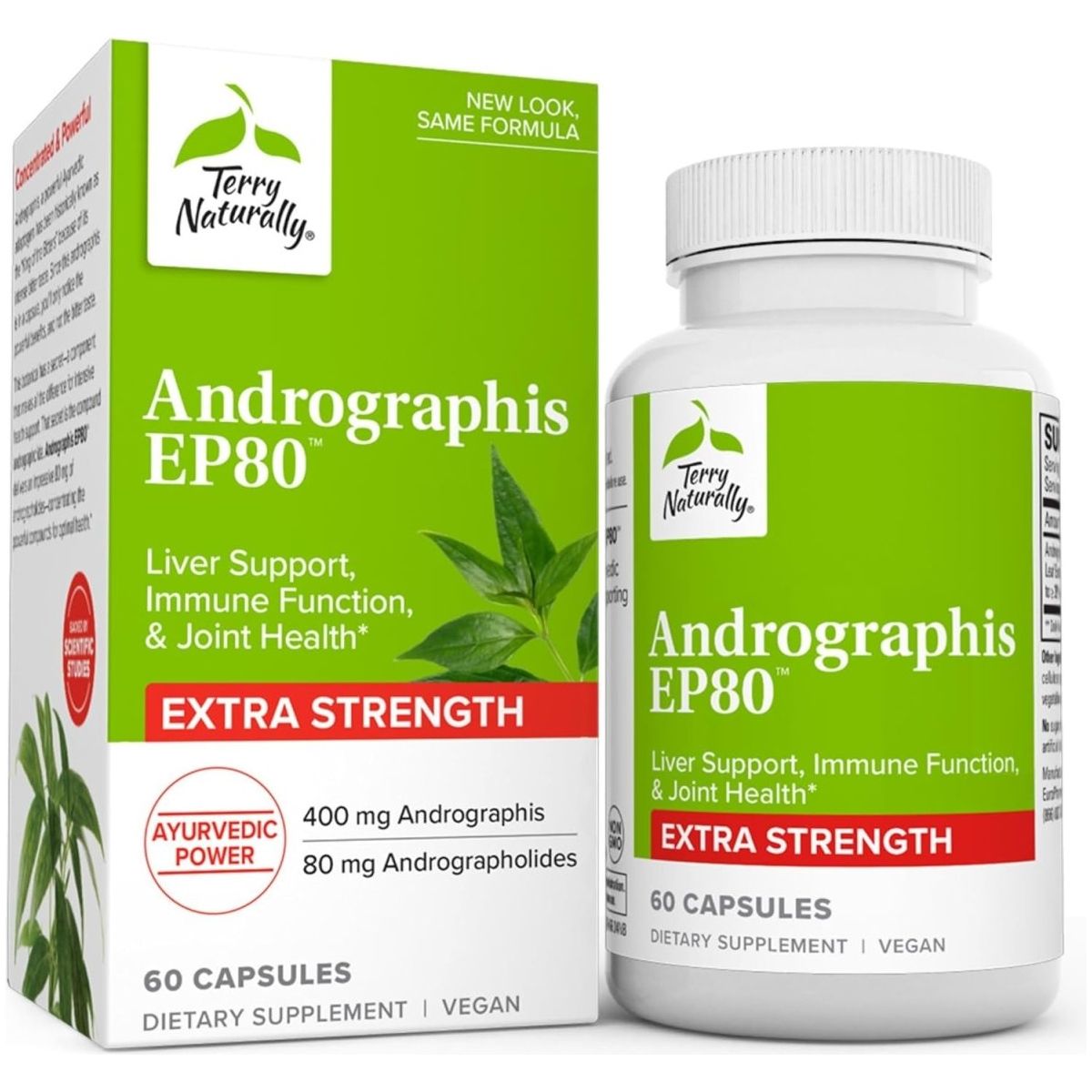 Terry Naturally Andrographis EP80 Extra Strength - 60 Capsules - Suppviv