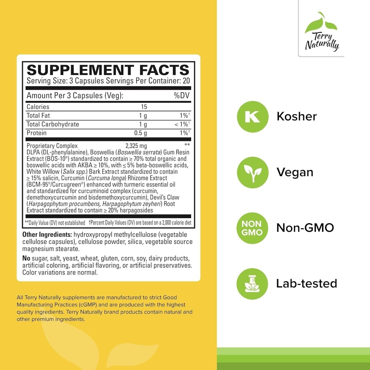 Terry Naturally Curamin Nighttime - Curcumin & DLPA Capsule Supplement - Non - Gmo Supplement to Support Healthy Sleep & Relaxation - Herbal Supplement with Melatonin - 60 Capsules - Suppviv