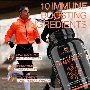 THE ENCLARE NUTRITION 10 in 1 Immune Support Booster Supplement 60 Count - Suppviv