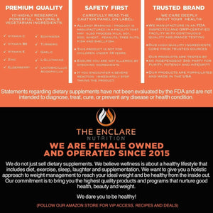 THE ENCLARE NUTRITION 10 in 1 Immune Support Booster Supplement 60 Count - Suppviv