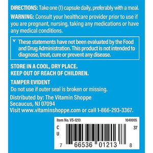 The Vitamin Shoppe Choline & Inositol 500MG, Once Daily Supplement for Fat Metabolism & Brain Health (100 Capsules).