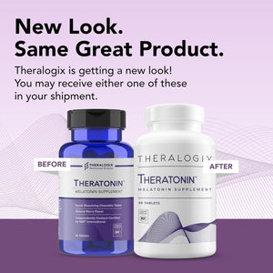 Theralogix Theratonin Melatonin - Sleep Support Supplement (90 Tablets) 90 Day Supply - Suppviv