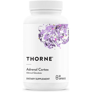THORNE Adrenal Cortex - Bovine Adrenal Cortex Supplement for Cortisol Management - 60 Capsules - Suppviv