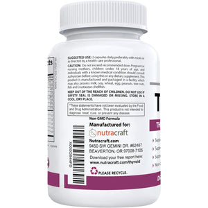 Thyroaid #1 Thyroid Support Supplement with Iodine , Ashwagandha, L - Tyrosine & More 60 Capsules - Suppviv
