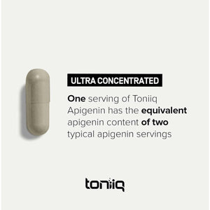 Toniiq Ultra High Strength Apigenin - 100Mg Concentrated Formula 180 Capsules - Suppviv