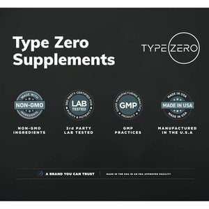Type Zero Ultra Clean Alpha GPC Choline Supplement (600Mg | 90 Capsules) - Suppviv
