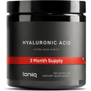 Ultra High Purity Hyaluronic Acid Capsules - 275Mg Formula - 180 Capsules - Suppviv