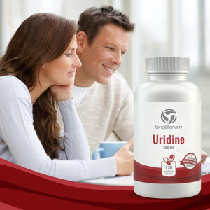 Uridine Monophosphate 300Mg - 120 Veg Caps | Choline Enhancer for Brain & Memory | Supports Synapses Growth - Suppviv