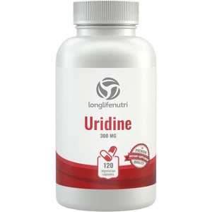 Uridine Monophosphate 300Mg - 120 Veg Caps | Choline Enhancer for Brain & Memory | Supports Synapses Growth - Suppviv