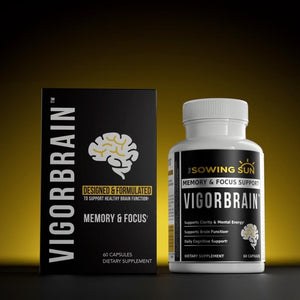 Vigor Brain Premium Nootropic Supplement – Concentration, Brain & Memory Support - Suppviv