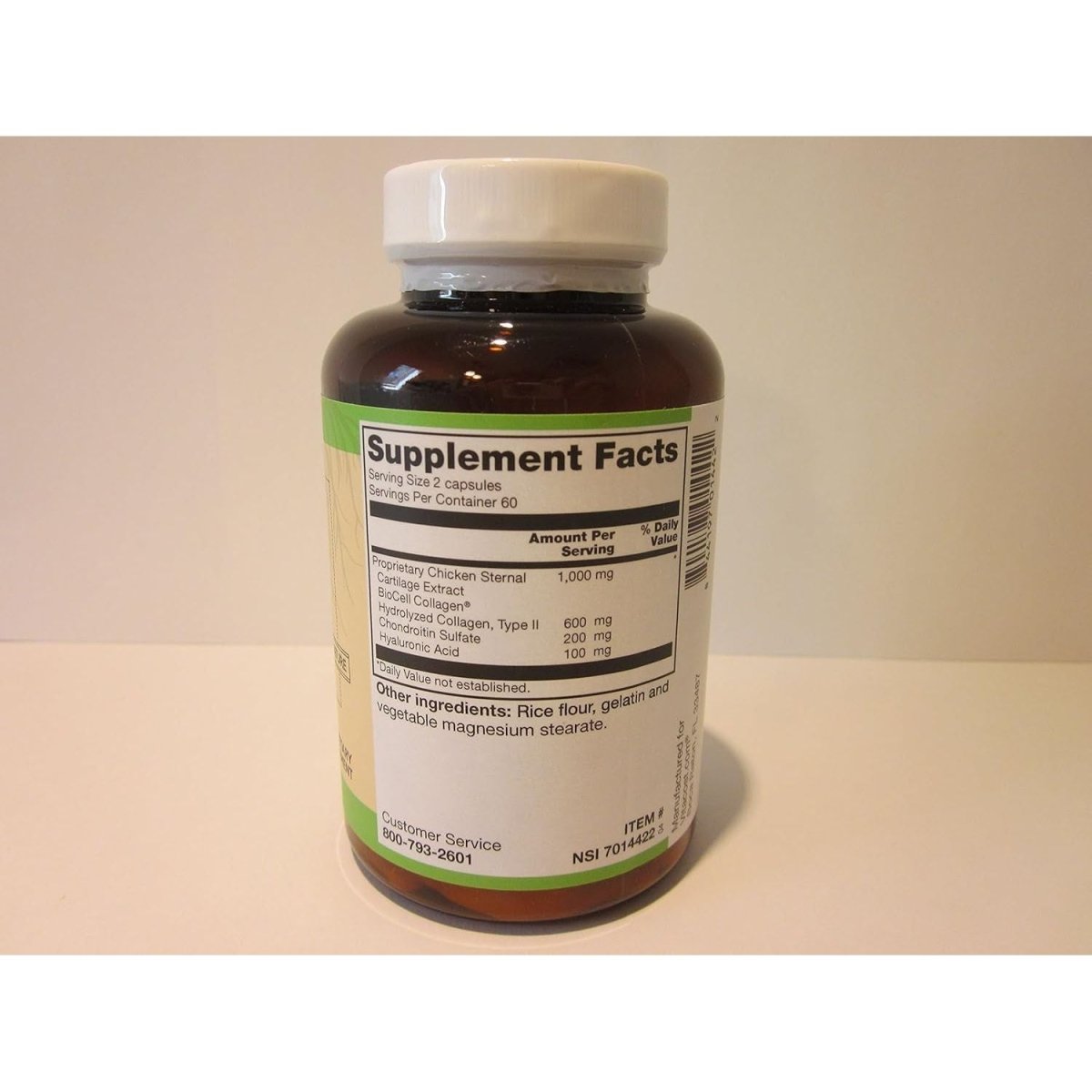 Vitacost Hyaluronic Acid with Biocell Collagen II - 100 Mg per Serving - 120 Capsules - Suppviv