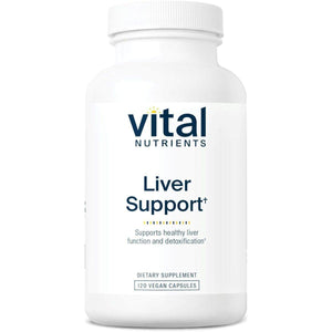 Vital Nutrients Liver Support (Vegan Supplement) Gluten, Dairy and Soy Free 120 Capsules.