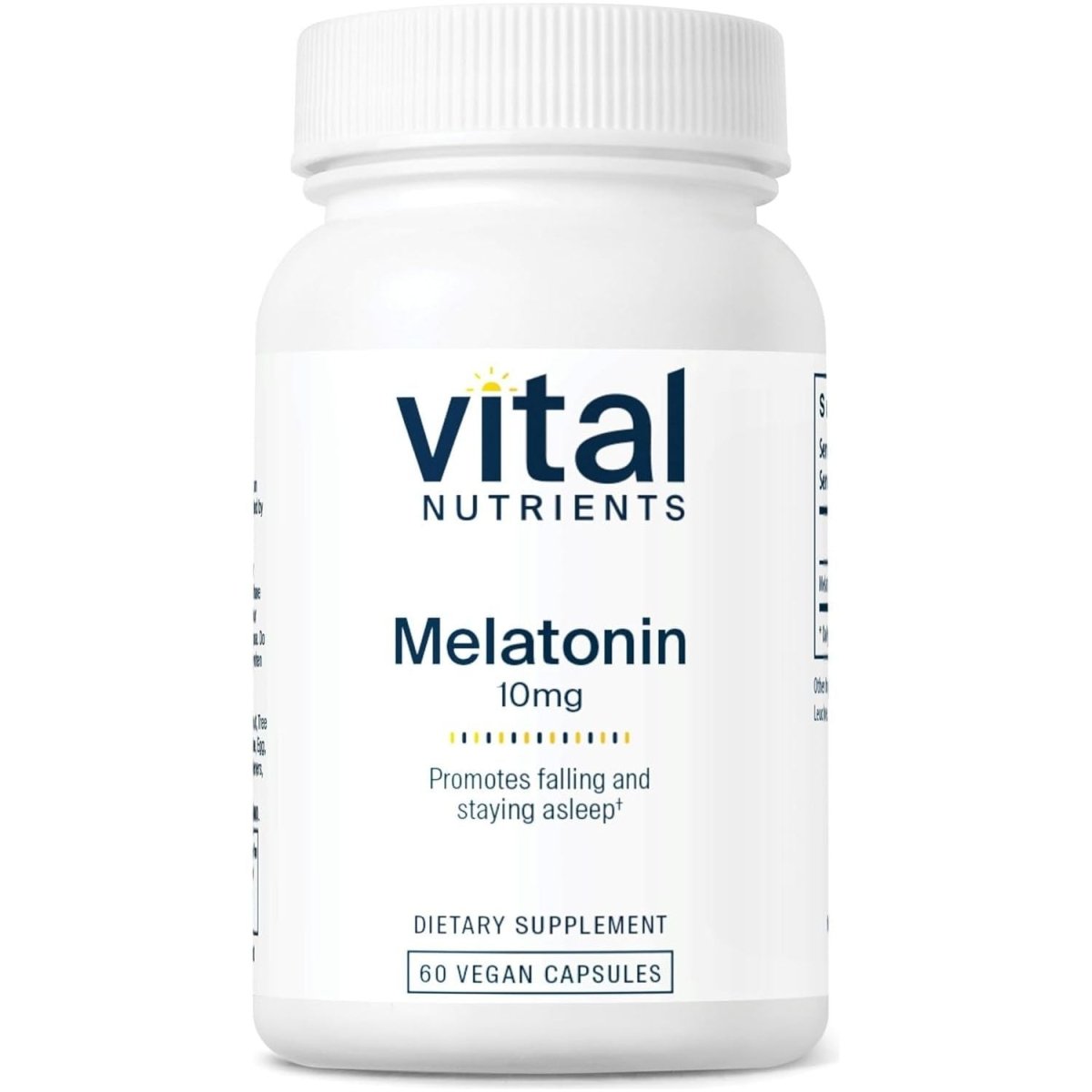 Vital Nutrients Melatonin 10Mg & Sleep Supplement 60 Capsules - Suppviv