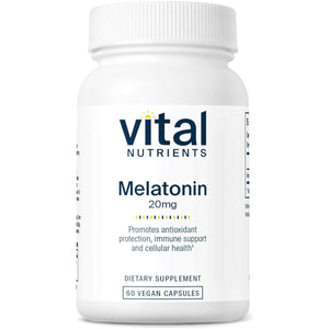Vital Nutrients Melatonin 20Mg - Sleep Supplement 60 Capsules - Suppviv