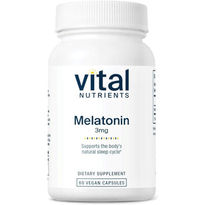 Vital Nutrients Melatonin 3Mg Sleep Supplement 60 Capsules - Suppviv