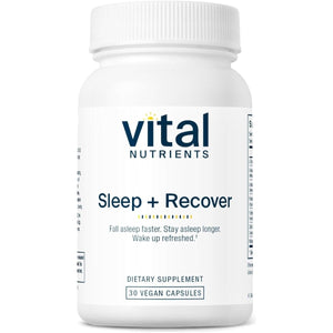 Vital Nutrients Sleep + Recover - Sleep Support Supplement 30 Capsules - Suppviv