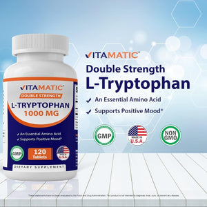 Vitamatic L - Tryptophan 1000Mg 120 Tablets - Suppviv