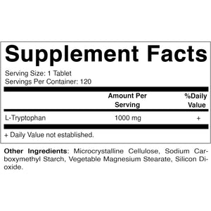 Vitamatic L - Tryptophan 1000Mg 120 Tablets - Suppviv