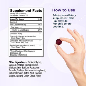 Vitamedica Snooze Sleep Gummies - Melatonin - Free, Zero Grogginess 30 Count - Suppviv