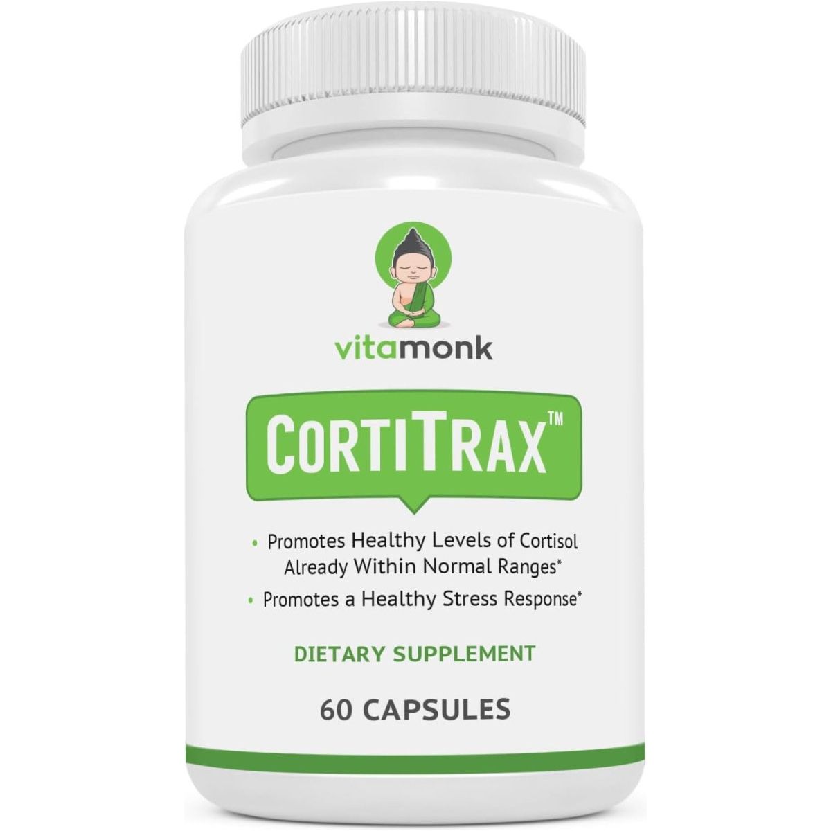 Vitamonk Cortitrax Natural Cortisol Blocker - Doctor Formulated Cortisol Manager, 60 Capsule - Suppviv