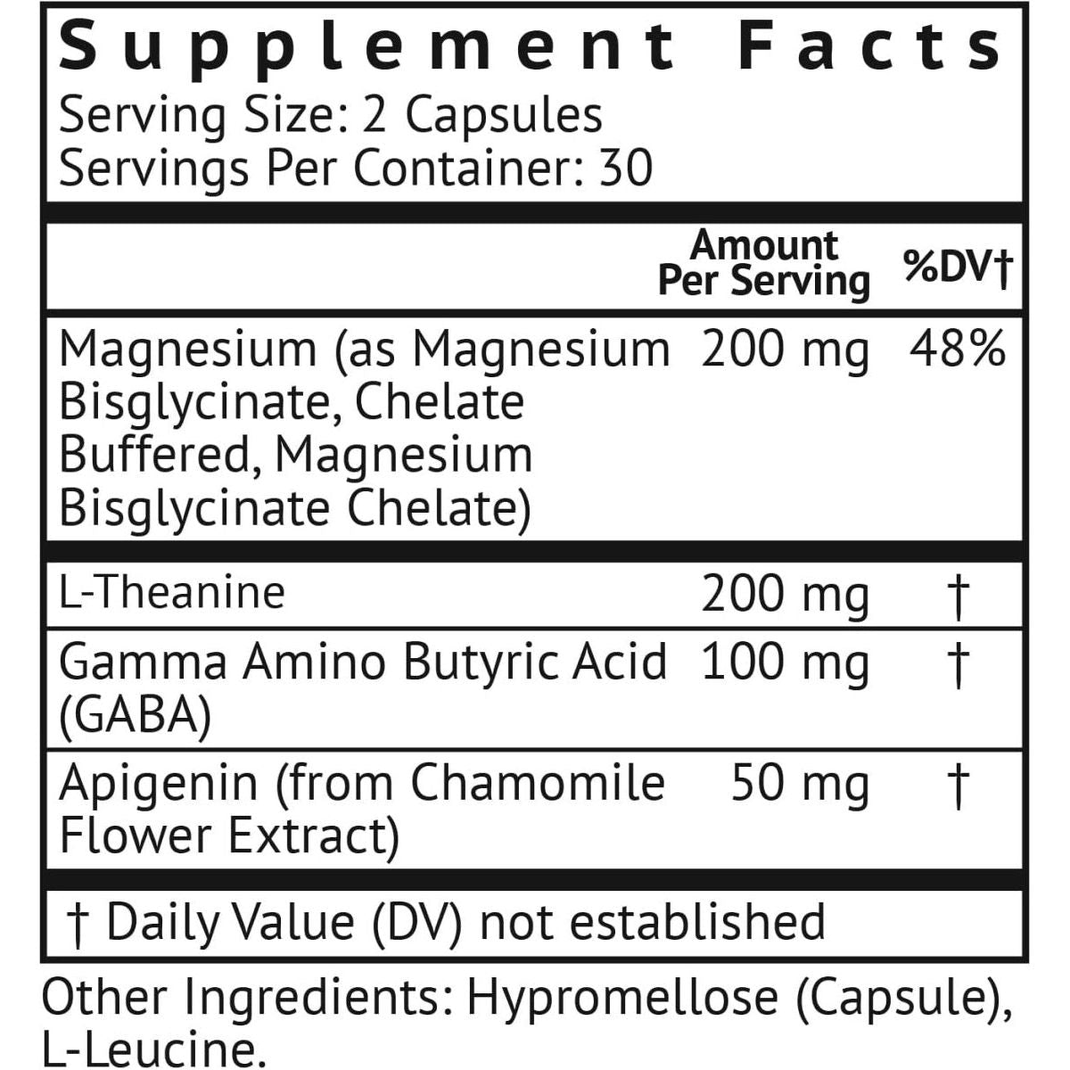 Vitamonk Melatonin Free Sleep Aid with Magnesium, GABA, Theanine and Apigenin - Suppviv