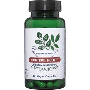 Vitanica Cortisol Relief - Dr. Formulated Sleep, Stress, Cortisol Manager 60 Capsules - Suppviv