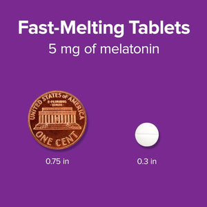 Webber Naturals Extra Strength Melatonin 5 Mg Sleep Aid for Adults 200 Tablets - Suppviv