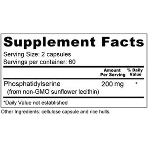 Wellness Resources Phosphatidylserine Soy - Free Sunflower Source (100Mg, 120 Capsules) Non - Gmo, Vegan … - Suppviv