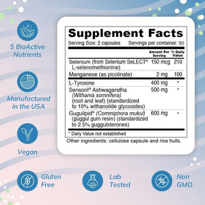 Wellness Resources Thyroid Helper - Naturalfor Metabolism & Energy (180 Capsules) - Suppviv