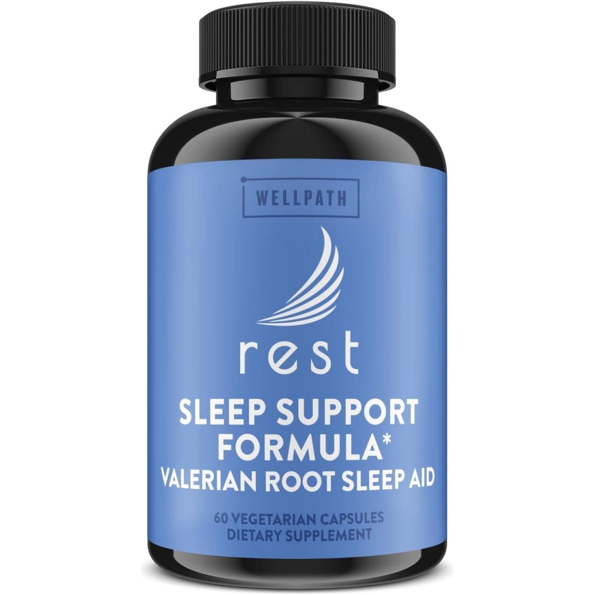 Wellpath Rest Valerian Root Sleep Aid for Adults with Melatonin & L - Theanine 60 Ct - Suppviv