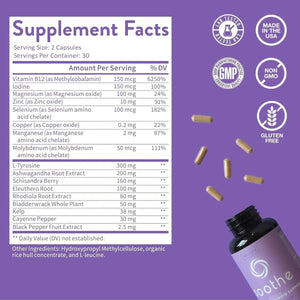 Wellpath Soothe Hormone Balance for Women + Cortisol Supplement | Thyroid Support for Women 60 Ct - Suppviv