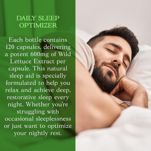 Wild Lettuce Capsules, 1200Mg Herbal Sleep Supplement 120 Capsules - Suppviv