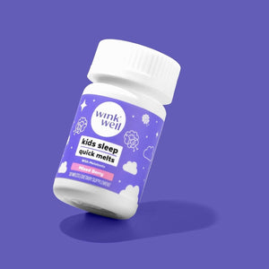 Wink Well Kids Melatonin Chewable Melts - Baby Sleep Aid Chews with Melatonin 1Mg 30 Melts - Suppviv