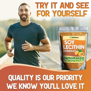 XPRS Nutra Soy Lecithin Granules - 100% Pure Soy Lethicin Granules - (16 Ounce) - Suppviv