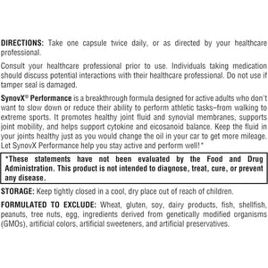 XYMOGEN Synovx Performance - Stay Active with Joint Mobility & Cytokine Balance Support - (60 Capsules) - Suppviv
