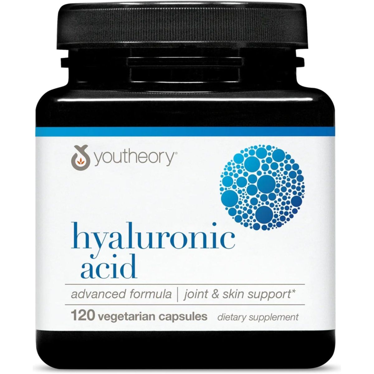 Youtheory Hyaluronic Acid Advanced Formula - Joint Support Supplement with Boswellia Extract* 120 Vegetarian Capsules - Suppviv