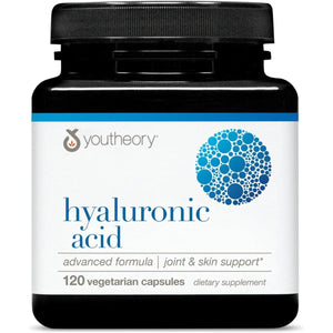 Youtheory Hyaluronic Acid Advanced Formula - Joint Support Supplement with Boswellia Extract* 120 Vegetarian Capsules - Suppviv