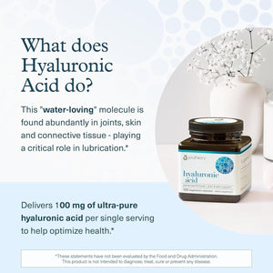 Youtheory Hyaluronic Acid Advanced Formula - Joint Support Supplement with Boswellia Extract* 120 Vegetarian Capsules - Suppviv