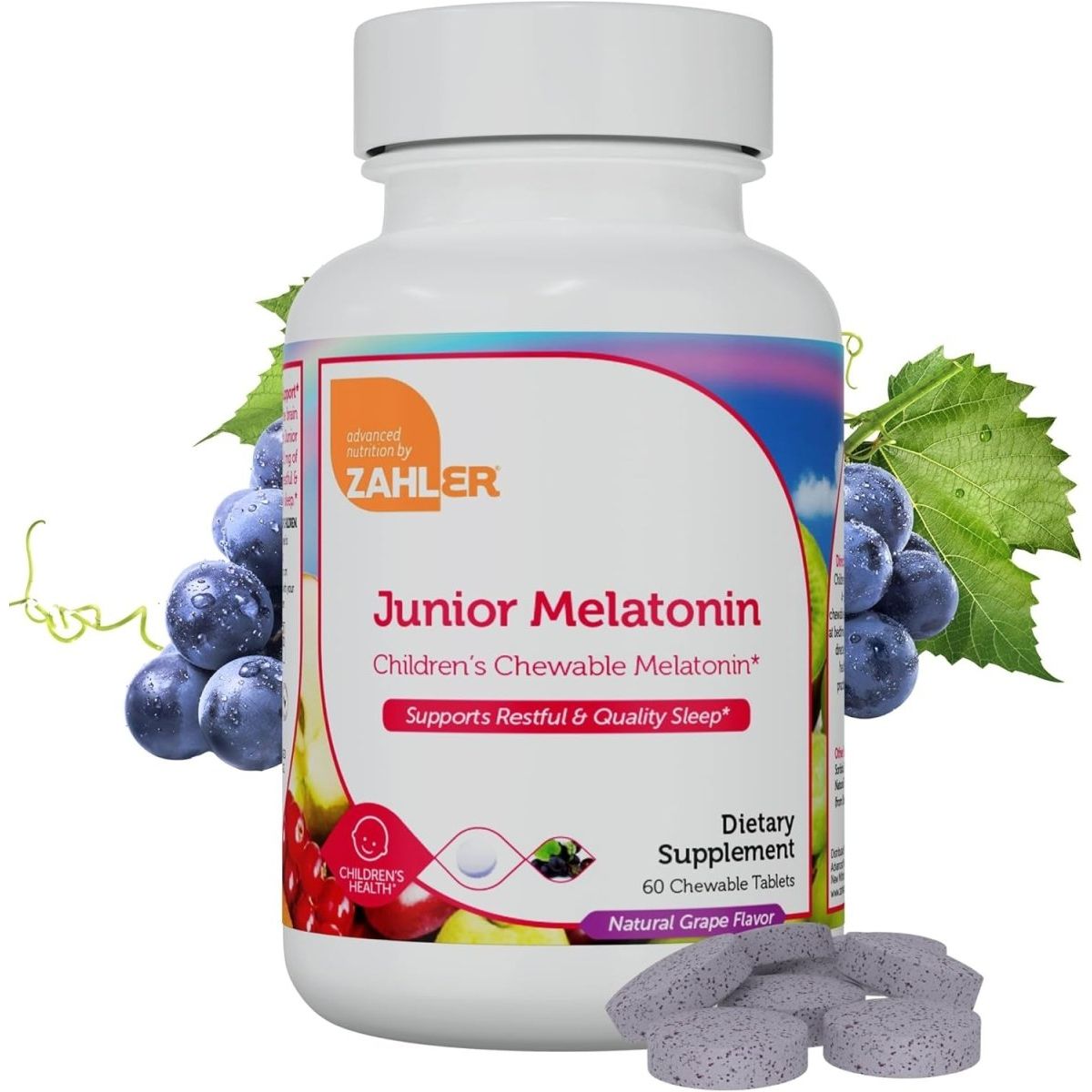 Zahler 1MG Children'S Melatonin for Kids - Sleep Support and Quality Rest for Ages 4+ - Suppviv