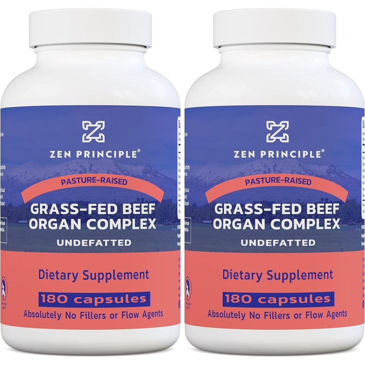 Zen Principle Grass Fed Beef Organs - Beef Organ Supplements 2 - Pack - Suppviv