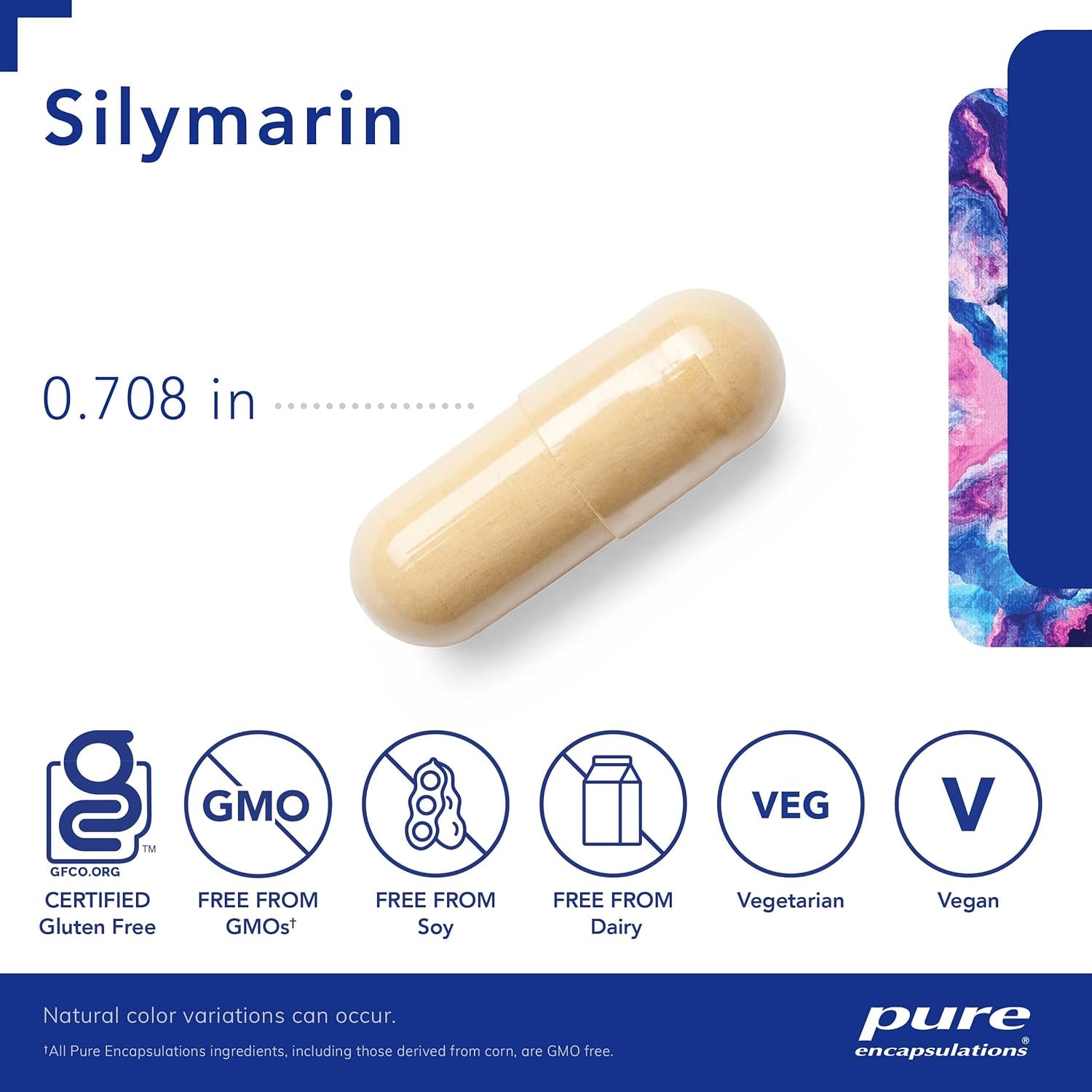 Pure Encapsulations Silymarin - Liver Health Support - Antioxidants - 120 Capsules/250Mg 