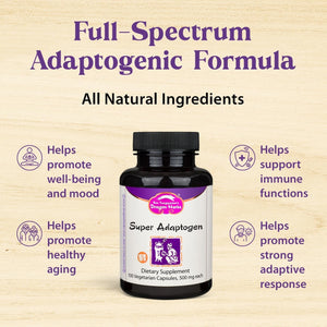 Dragon Herbs Super Adaptogen Support Well-Being, Mood, Immune Function, Strong Adaptive Response  (100 Capsules,500 Mg)”