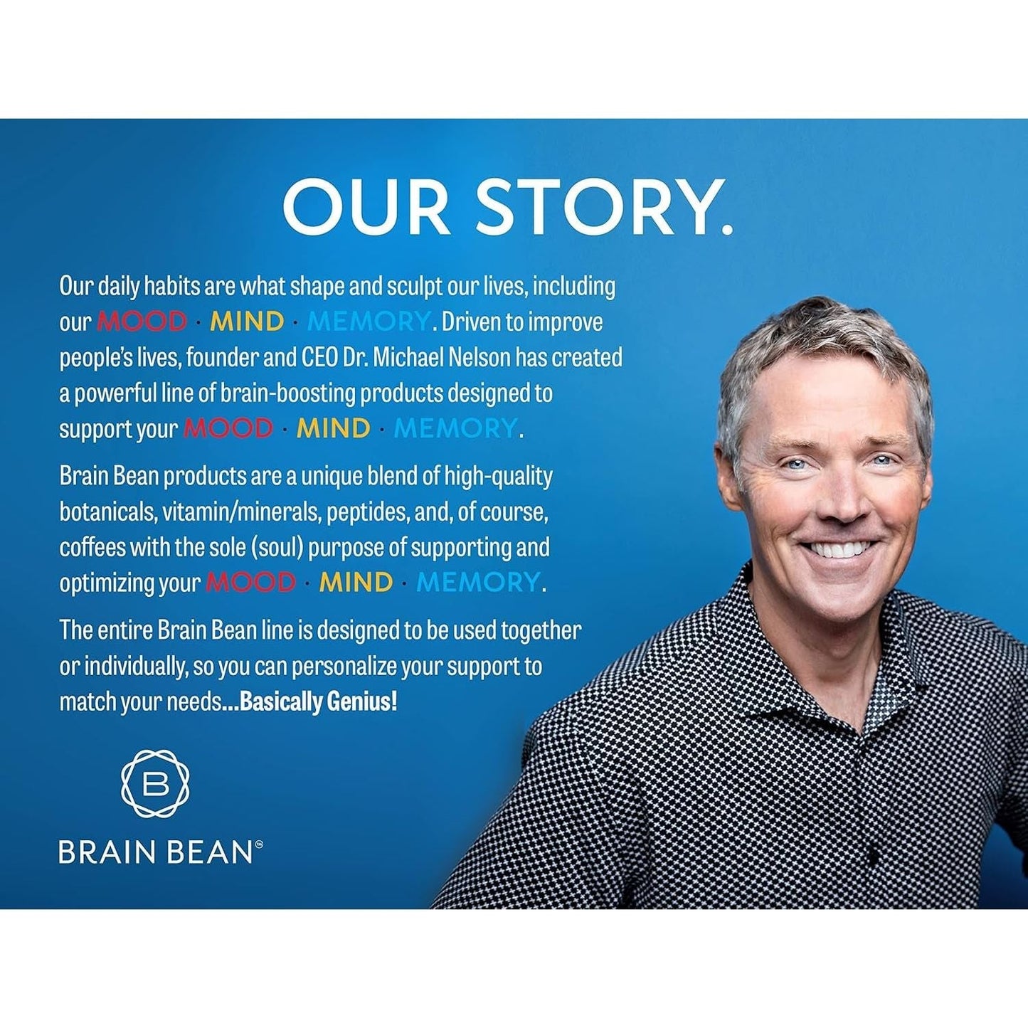 Brain Basics Ultra Pure Igg Supplement - Blended Vitamin & Mineral Supplements, 150G, 60 Servings