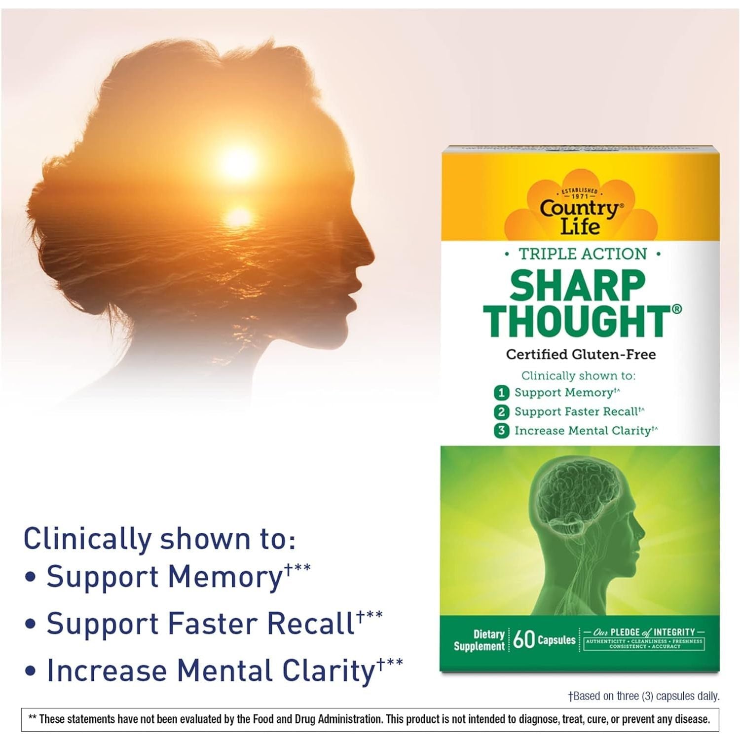 Country Life, Sharp Thought, 60 Capsules…