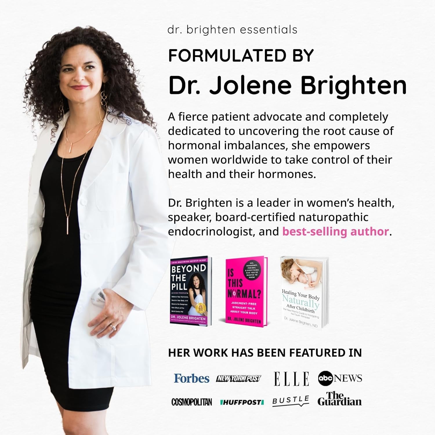 Dr. Brighten Saw Palmetto plus for Women - PCOS Support to Prevent Hair Loss Acne Oily Skin