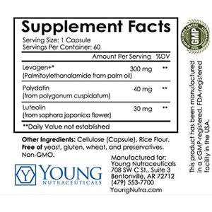 Mirica Advanced - High Absorption Formula, Palmitoylethanolamide (Pea) Luteolin and Polydatin, Nervous System Support Capsule, 60Ct