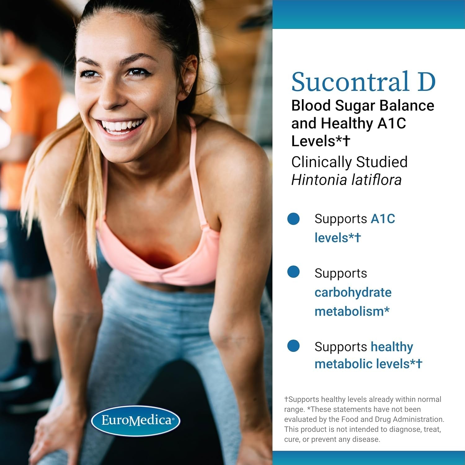 Euromedica Sucontral D - 60 Capsules - Non-Gmo, Vegan - 60 Servings