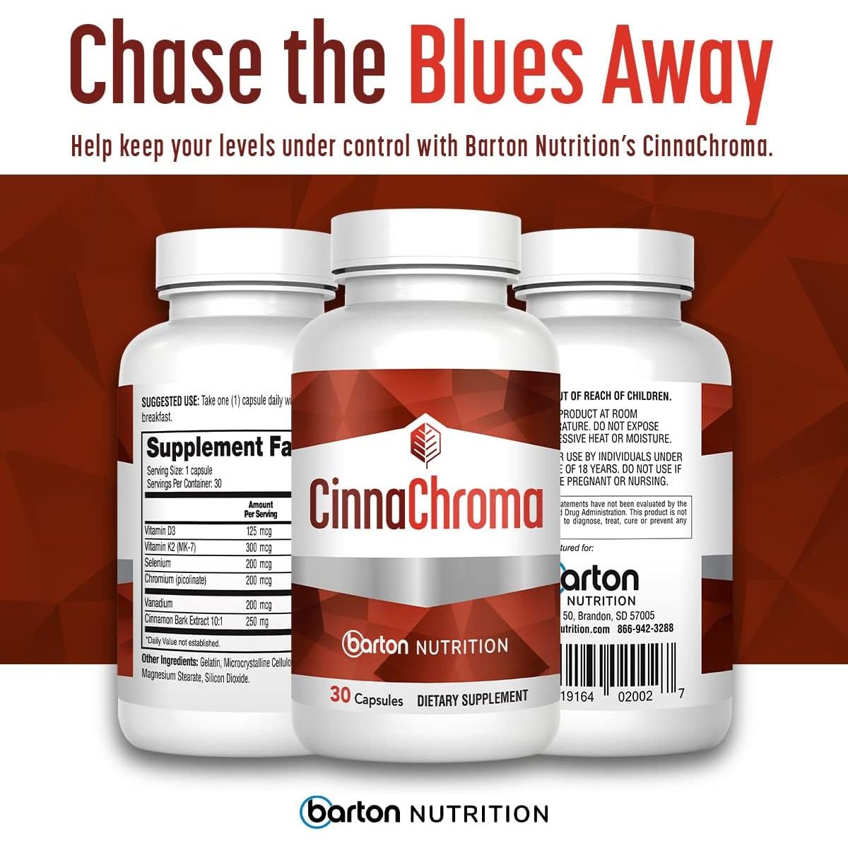 Cinnachroma Cinnamon Capsules - Extract Supplement to Support Metabolism Cardiovascular Health