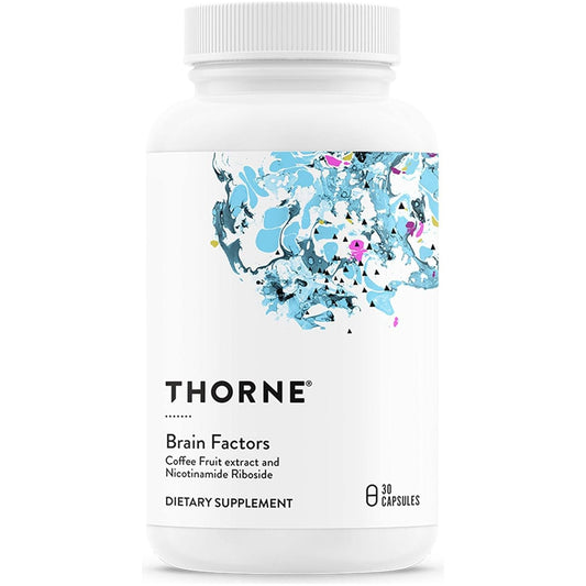 Thorne Brain Factors - Brain Health Supplement with Nicotinamide Riboside, Coffee Fruit Extract, and Betaine Anhydrous - 30 Capsules